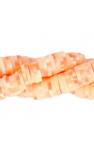 Katsuki beads 6mm Fresh salmon orange